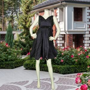 Carmen Marc Valvo Collection Ultra Violet Evening Cocktail Party Dress XS